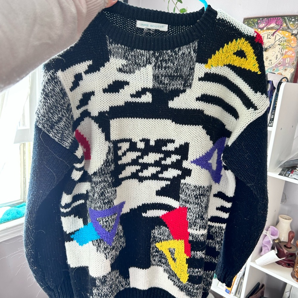 Geometric sweater